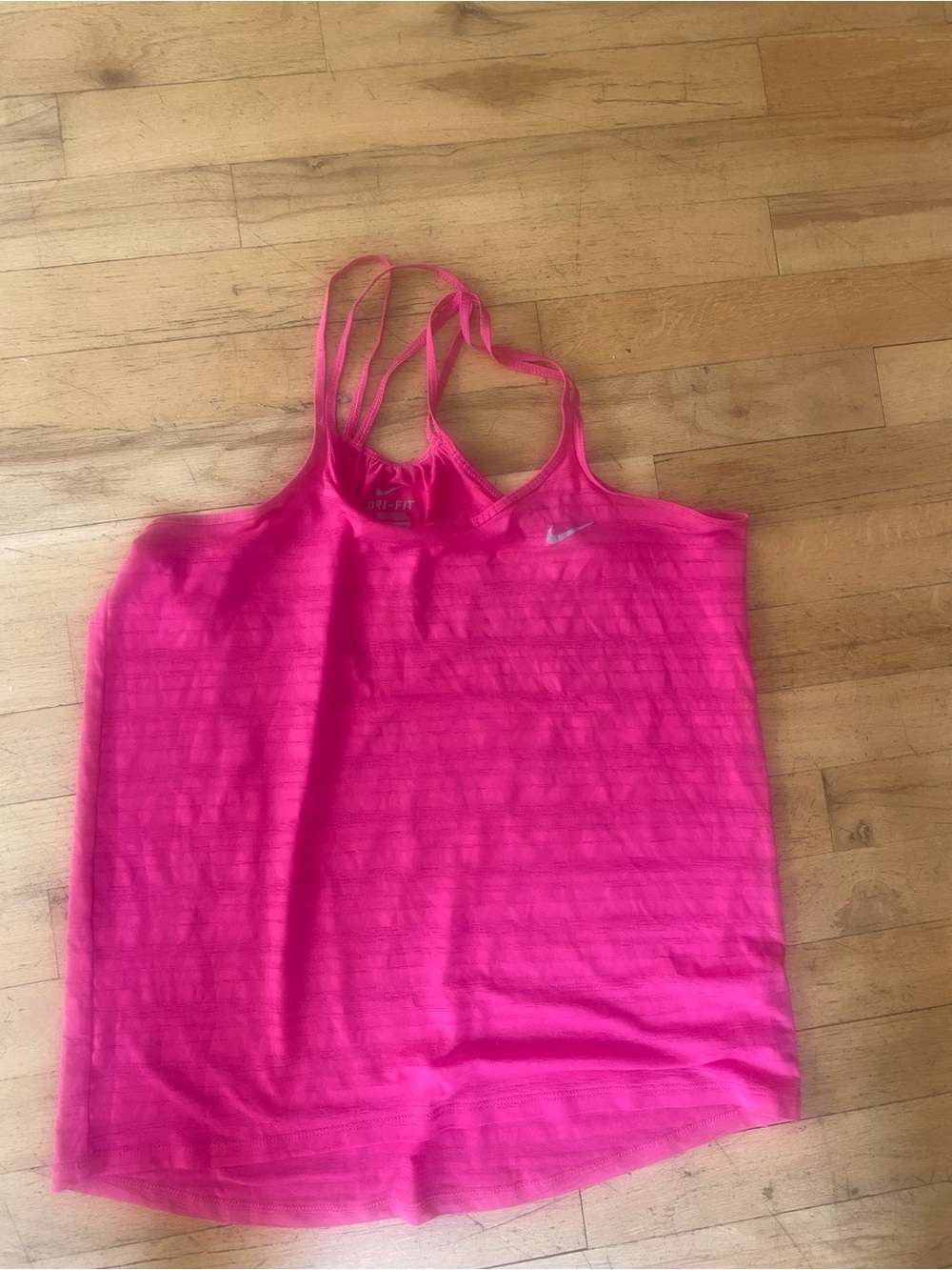 Nike dri-fit hot pink racer back tank top. Size small